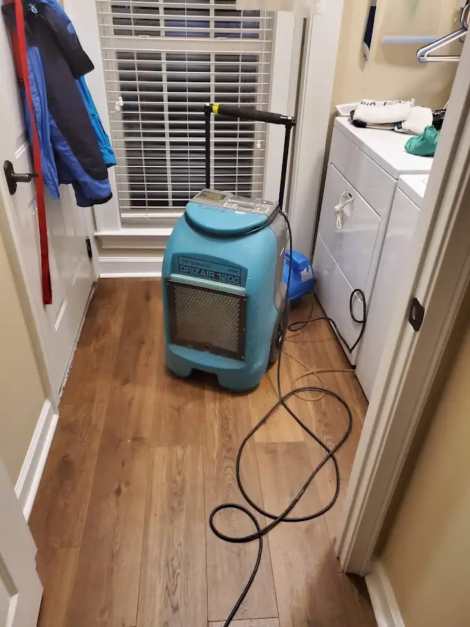 Commercial dehumidifier deployed for Flood Damage Cleanup in Surf City