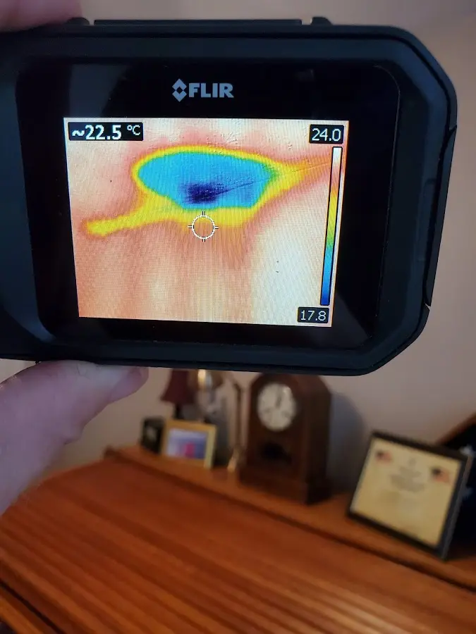 Thermal imaging inspection for water damage in Surf City