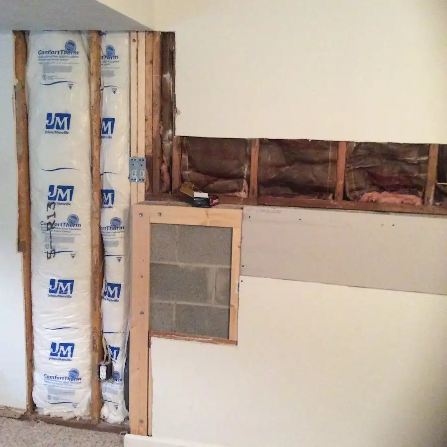 Wall insulation replacement during Contents Cleaning & Restoration in Surf City